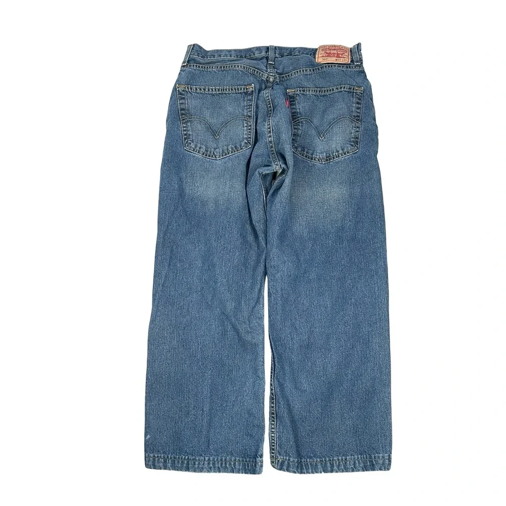 Levis 569 Loose Straight Jeans Mens 33x30 Blue Denim Y2K Baggy Skater 005690618